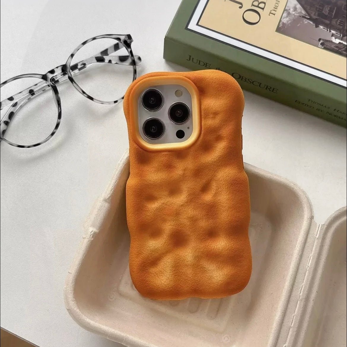 Cute Burnt Bread Silicone iPhone Case - ArtGalleryZen