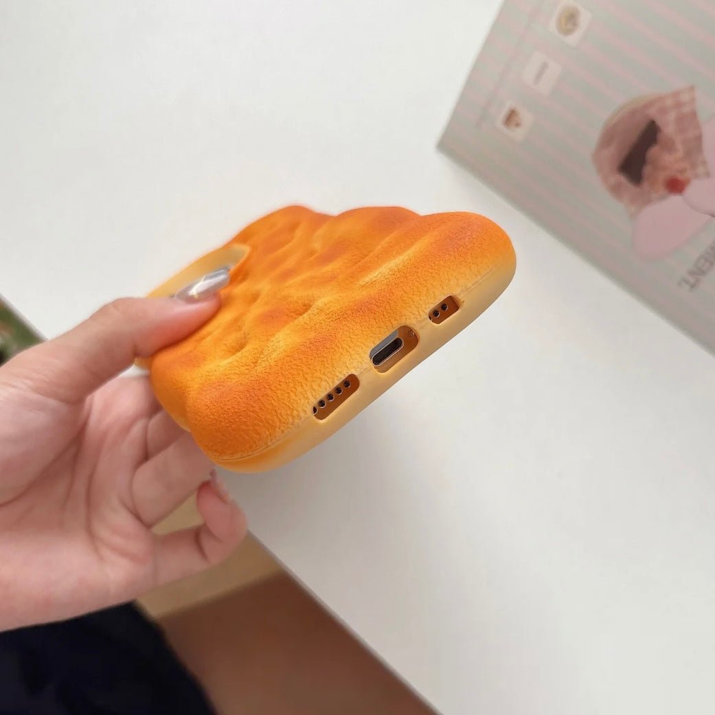 Cute Burnt Bread Silicone iPhone Case - ArtGalleryZen