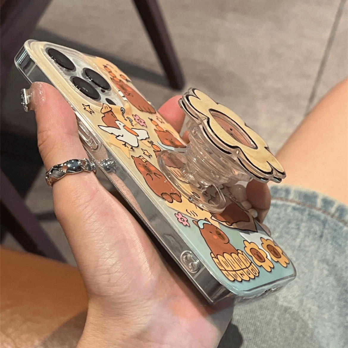 Cute Capybara iPhone Case With Accessories - ArtGalleryZen