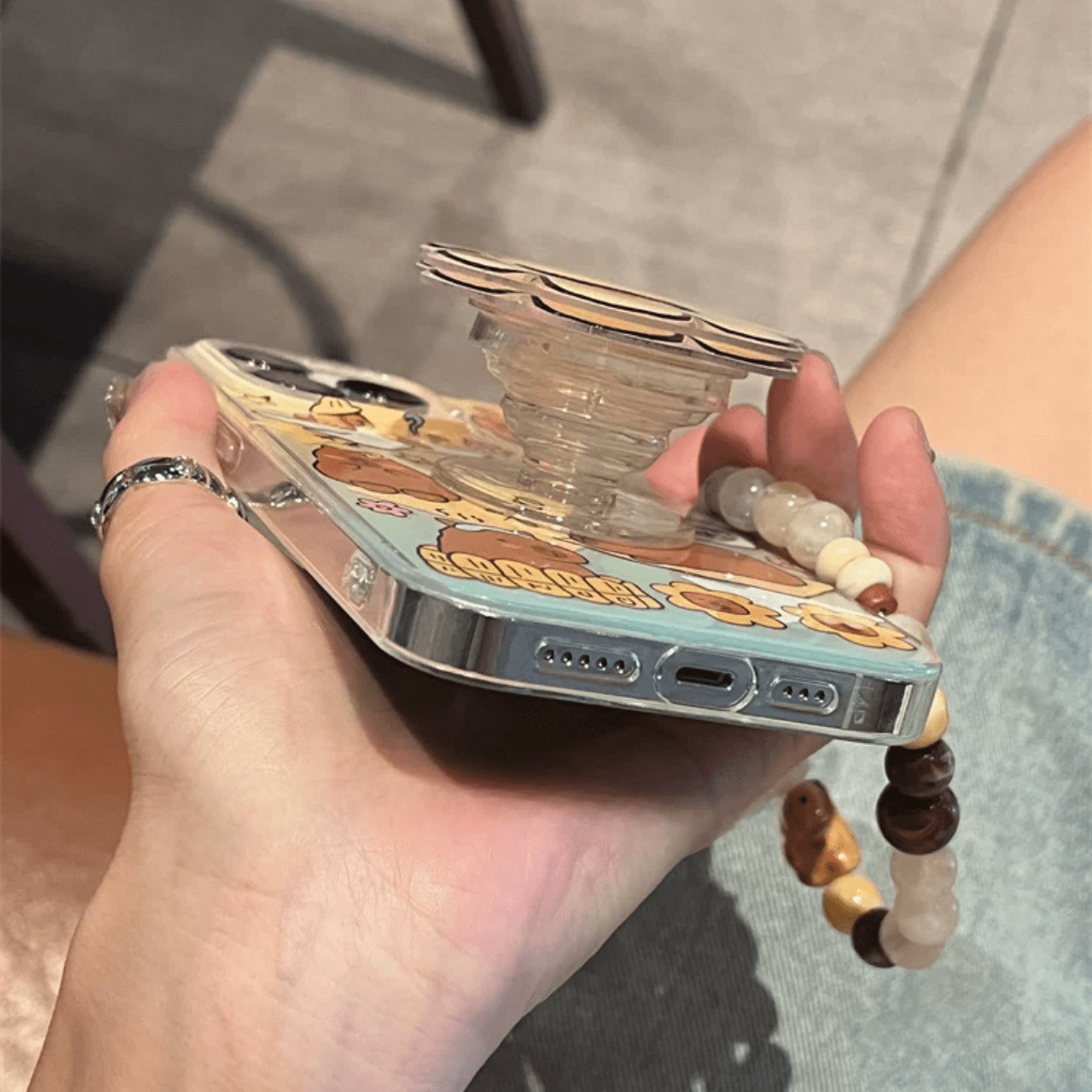 Cute Capybara iPhone Case With Accessories - ArtGalleryZen