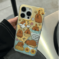 Thumbnail for Cute Capybara iPhone Case With Accessories - ArtGalleryZen