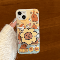Thumbnail for Cute Capybara iPhone Case With Accessories - ArtGalleryZen
