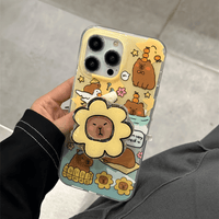 Thumbnail for Cute Capybara iPhone Case With Accessories - ArtGalleryZen