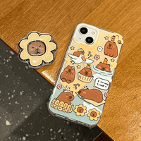 Thumbnail for Cute Capybara iPhone Case With Accessories - ArtGalleryZen