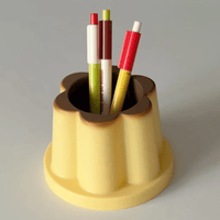 Thumbnail for Cute Caramel Pudding Pen Holder - ArtGalleryZen