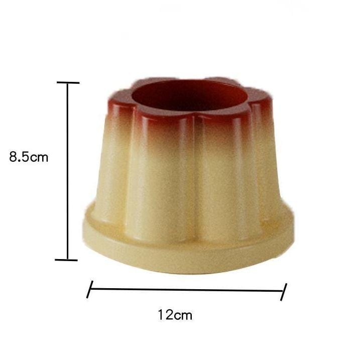 Cute Caramel Pudding Pen Holder - ArtGalleryZen