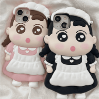 Thumbnail for Cute Cartoon Crayon Shin-chan Silicone iPhone Case - ArtGalleryZen