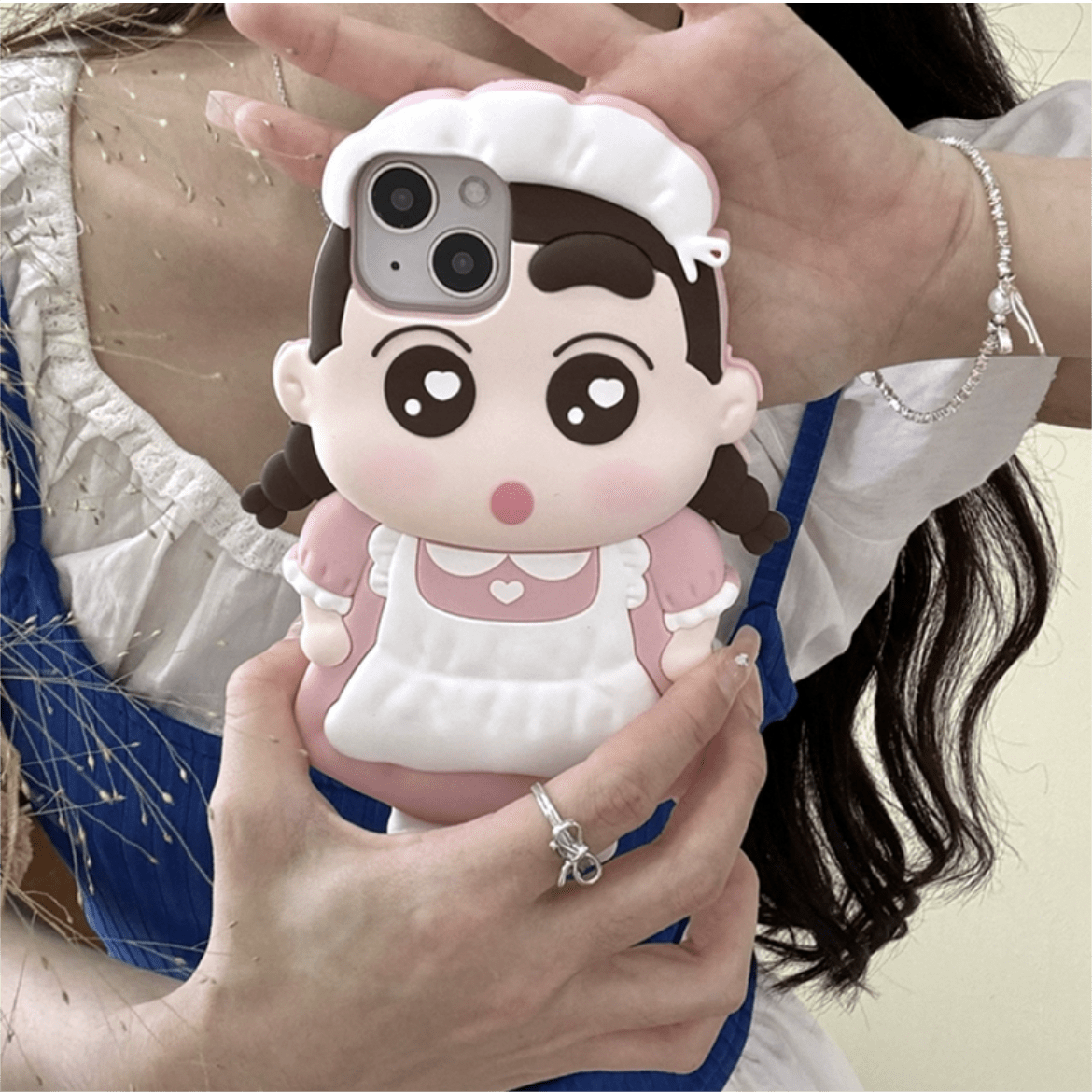 Cute Cartoon Crayon Shin-chan Silicone iPhone Case