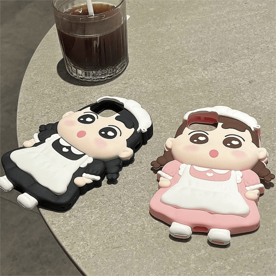 Cute Cartoon Crayon Shin-chan Silicone iPhone Case