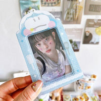 Thumbnail for Cute Cat Bear Chef Transparent Kpop Keychain Photocard Holder - ArtGalleryZen