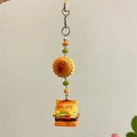 Thumbnail for Cute Cat Puppy Hamburger Hello Kitty Cake Keychain Phone Strap