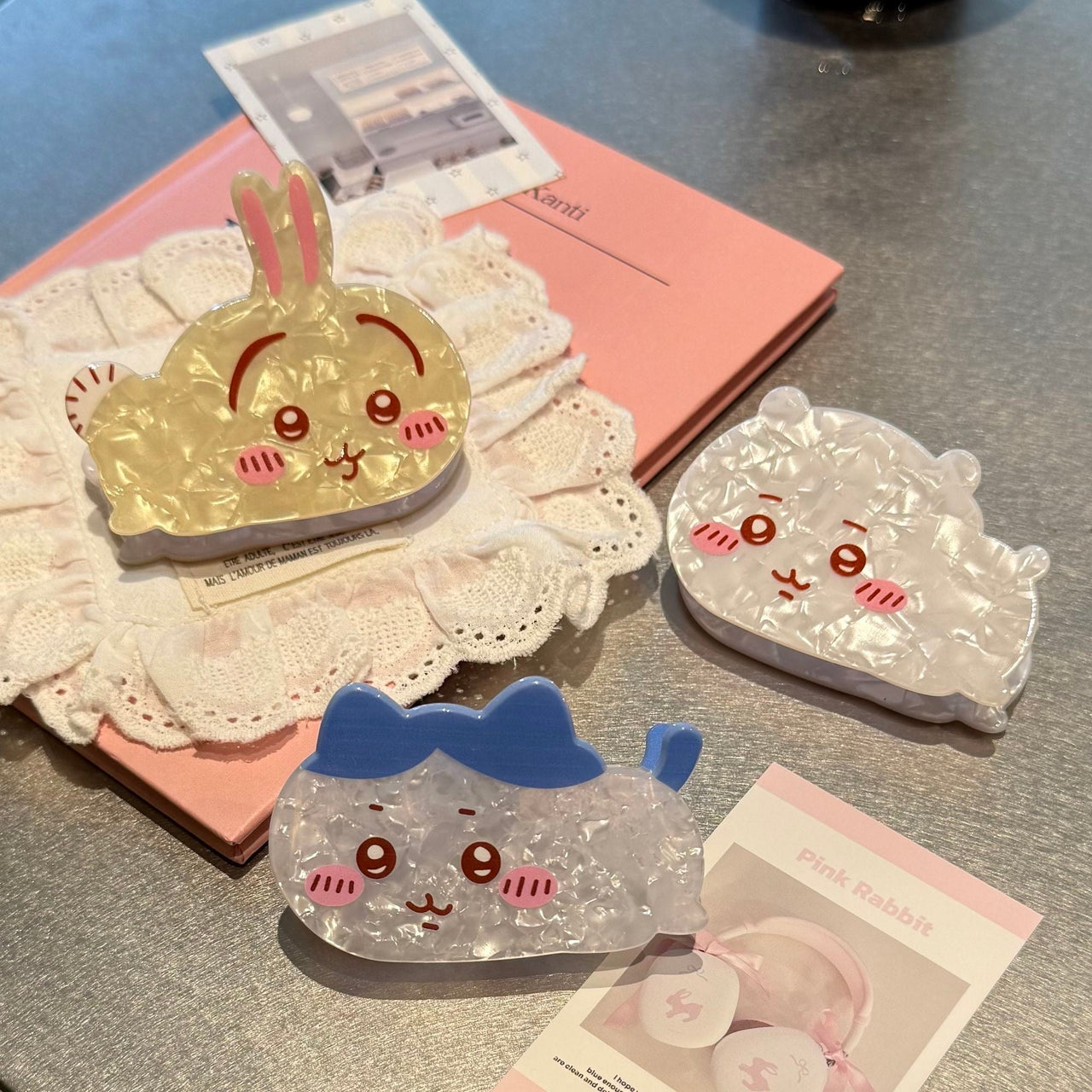 Cute Chiikawa Acetate Acrylic Hair Claw Hair Clip - ArtGalleryZen
