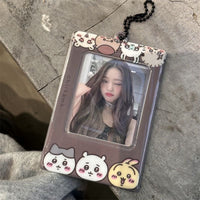 Thumbnail for Cute Chiikawa Kpop Keychain Photocard Holder - ArtGalleryZen