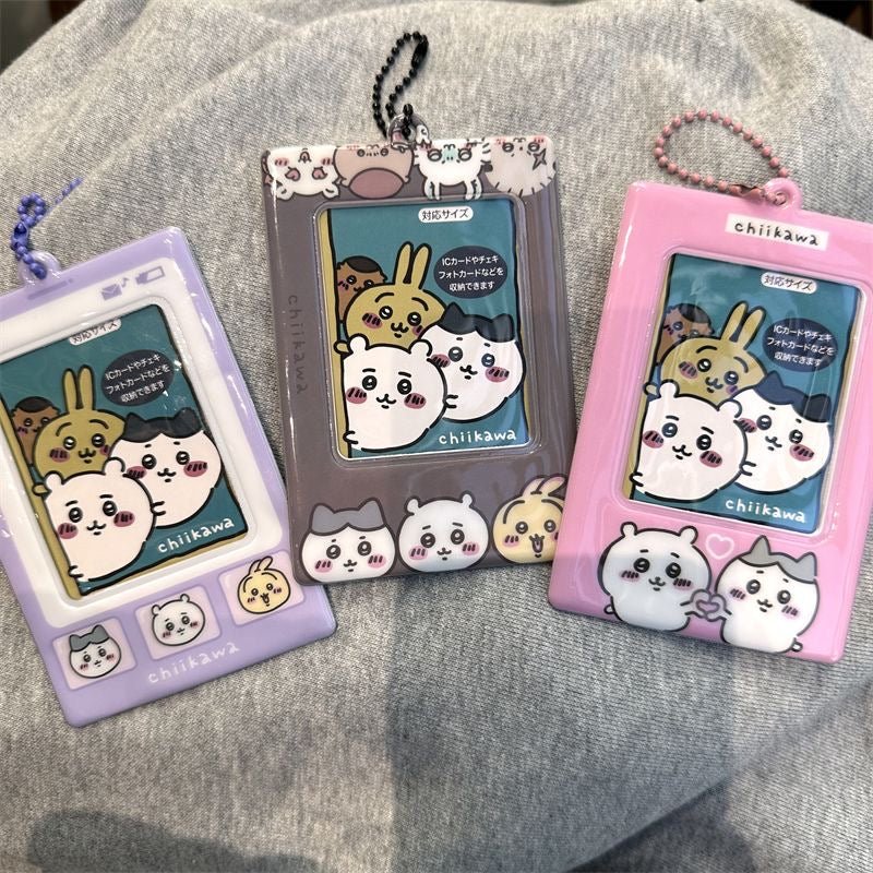 Cute Chiikawa Kpop Keychain Photocard Holder - ArtGalleryZen