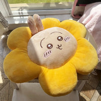 Thumbnail for Cute Chiikawa Usagi Hachiware Flower Plush Cushion - ArtGalleryZen