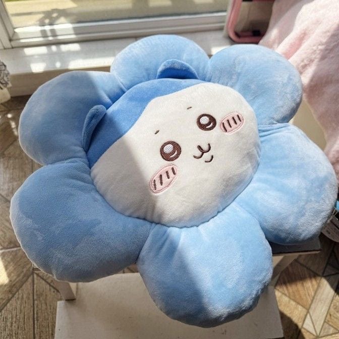 Cute Chiikawa Usagi Hachiware Flower Plush Cushion - ArtGalleryZen