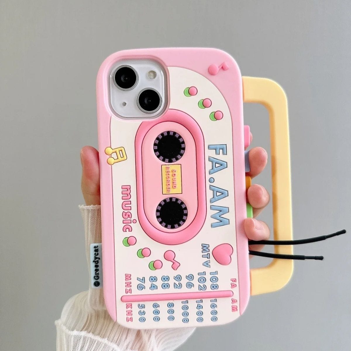 Cute Classical Radio Tape Recorder iPhone Case - ArtGalleryZen