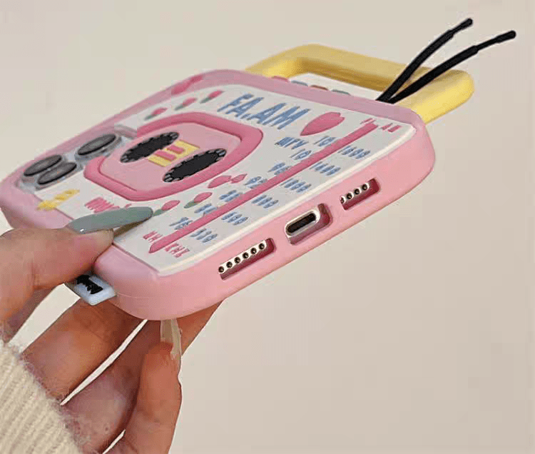 Cute Classical Radio Tape Recorder iPhone Case - ArtGalleryZen