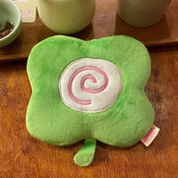 Thumbnail for Cute Clover Narutomaki Plush Coin Purse Transparent Keychain Bag