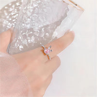 Thumbnail for Cute Crystal Rabbit Ring - ArtGalleryZen