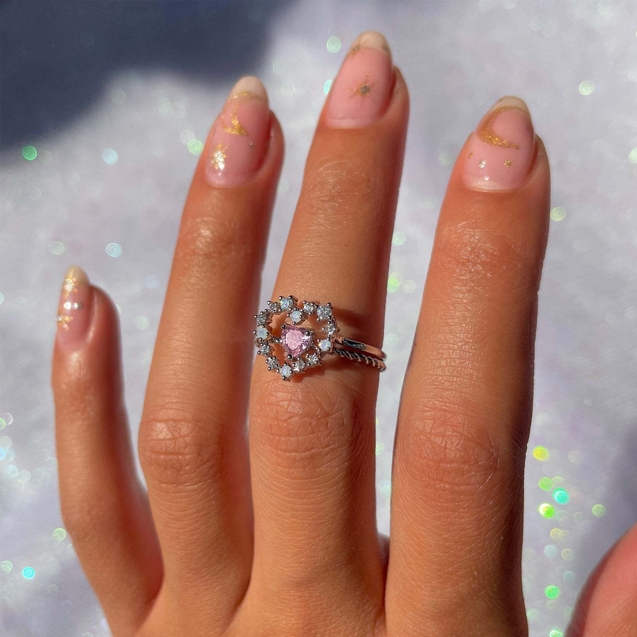 Cute Cubic Zirconia Heart Ring - ArtGalleryZen