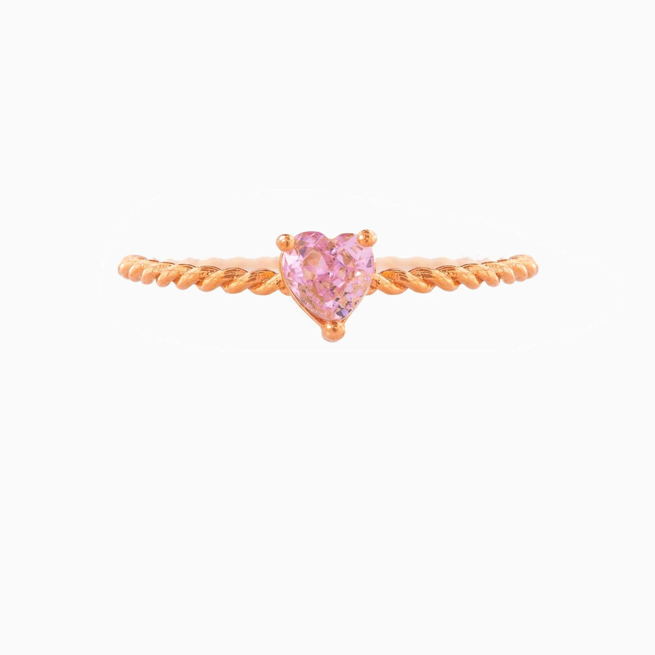 Cute Cubic Zirconia Heart Ring - ArtGalleryZen