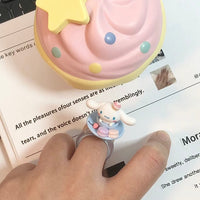 Thumbnail for Cute Cupcake Jewelry Box Sanrio Cinnamoroll Ring Set