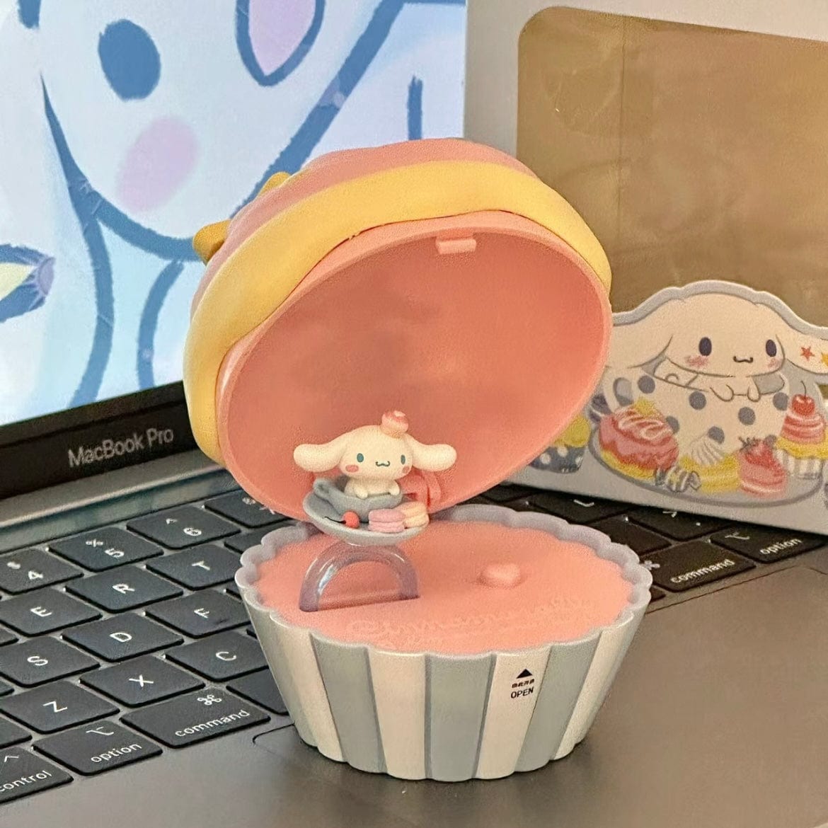 Cute Cupcake Jewelry Box Sanrio Cinnamoroll Ring Set