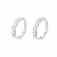 Thumbnail for Cute CZ Inlaid Heart Matching Ring - ArtGalleryZen