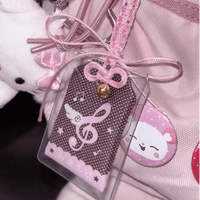 Thumbnail for Cute Embroidery Musical Note Angel Wing Lucky Amulet Keychain - ArtGalleryZen