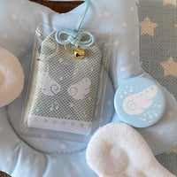 Thumbnail for Cute Embroidery Musical Note Angel Wing Lucky Amulet Keychain - ArtGalleryZen