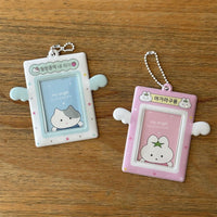 Thumbnail for Cute Heart Star Angel Kpop Keychain Photocard Holder - ArtGalleryZen