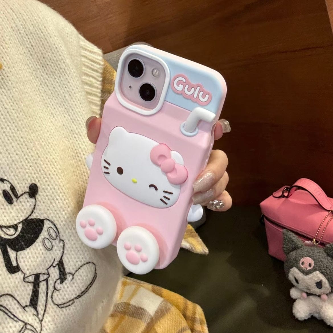 Cute Hello Kitty My Melody Milk Silicone iPhone Case