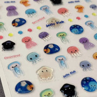 Thumbnail for Cute Jellyfish Nail Art Decoration Stickers DIY Nail Ornament - ArtGalleryZen