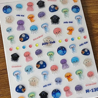 Thumbnail for Cute Jellyfish Nail Art Decoration Stickers DIY Nail Ornament - ArtGalleryZen