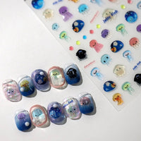Thumbnail for Cute Jellyfish Nail Art Decoration Stickers DIY Nail Ornament - ArtGalleryZen