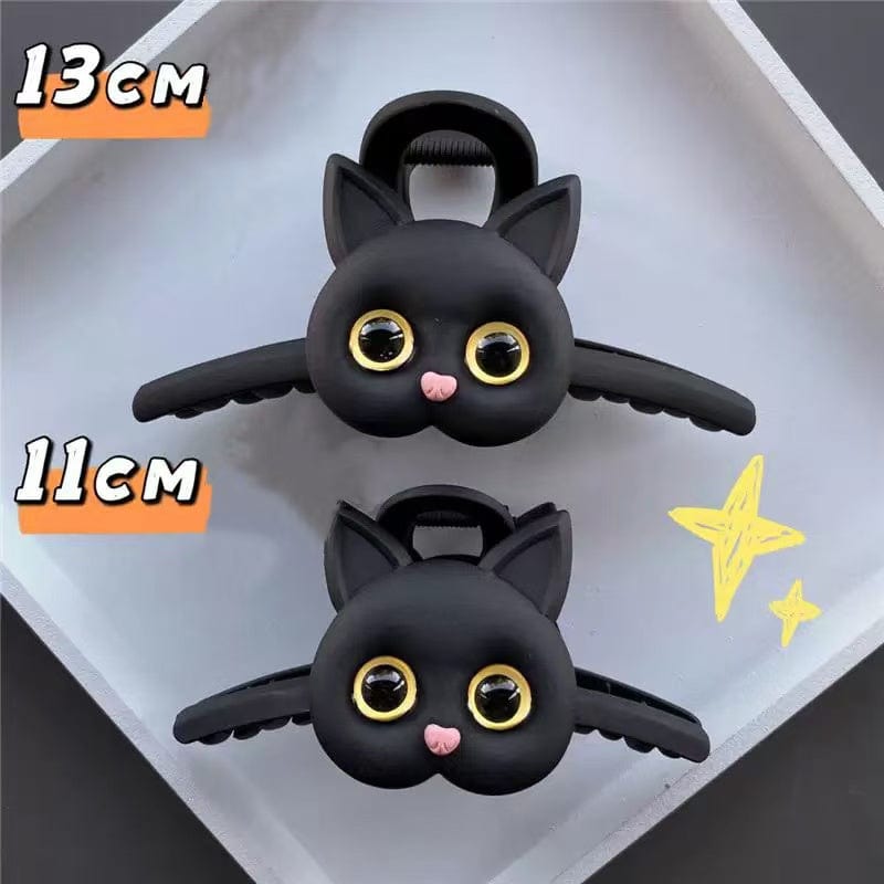 Cute kitten Acrylic Hair Claw Hair Clip