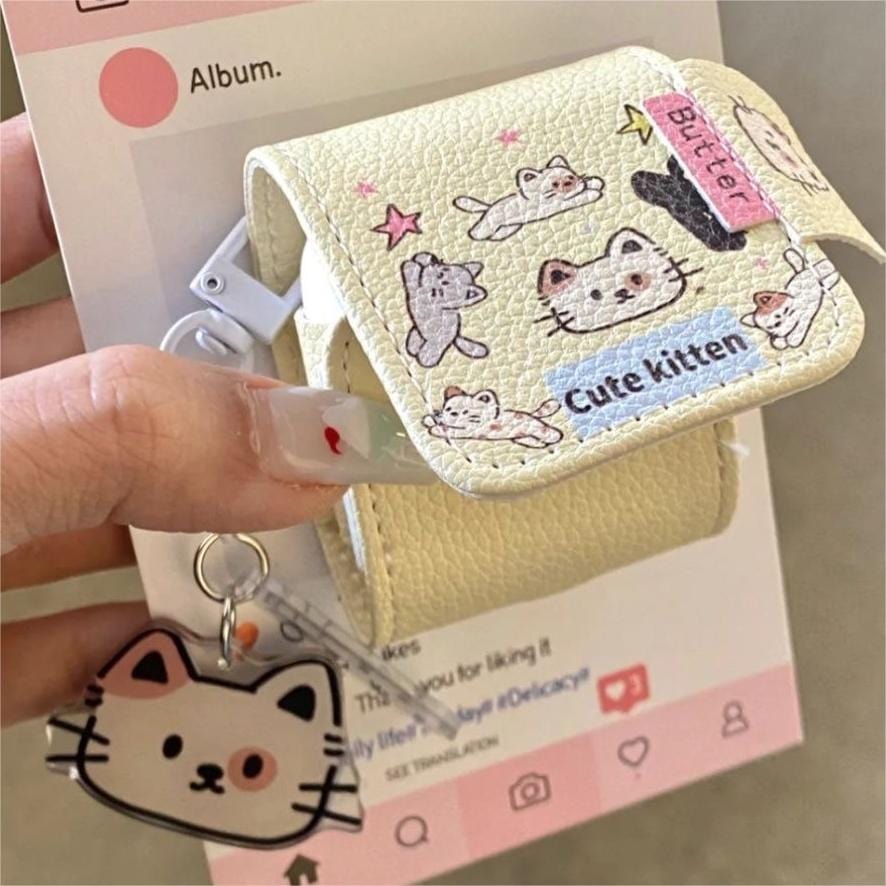 Cute Kitten Sanrio Hello Kitty AirPods Earphone Leather Case