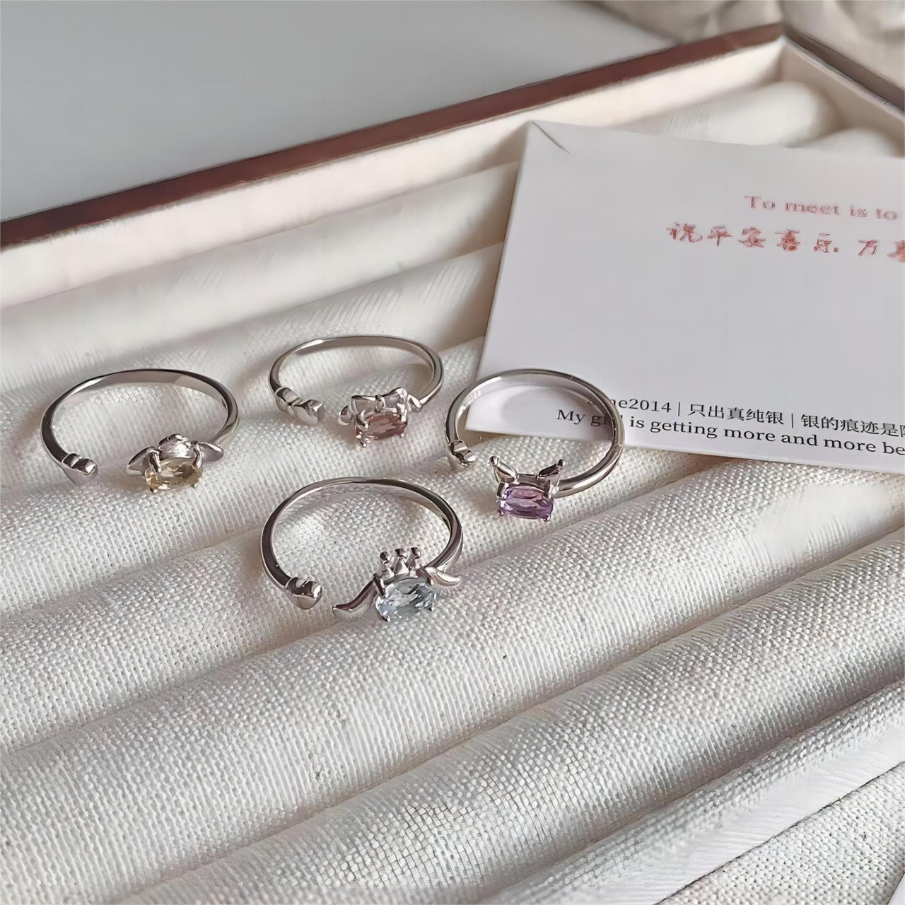 Cute Kuromi My Melody Cinnamoroll PomPomPurin Ring - ArtGalleryZen