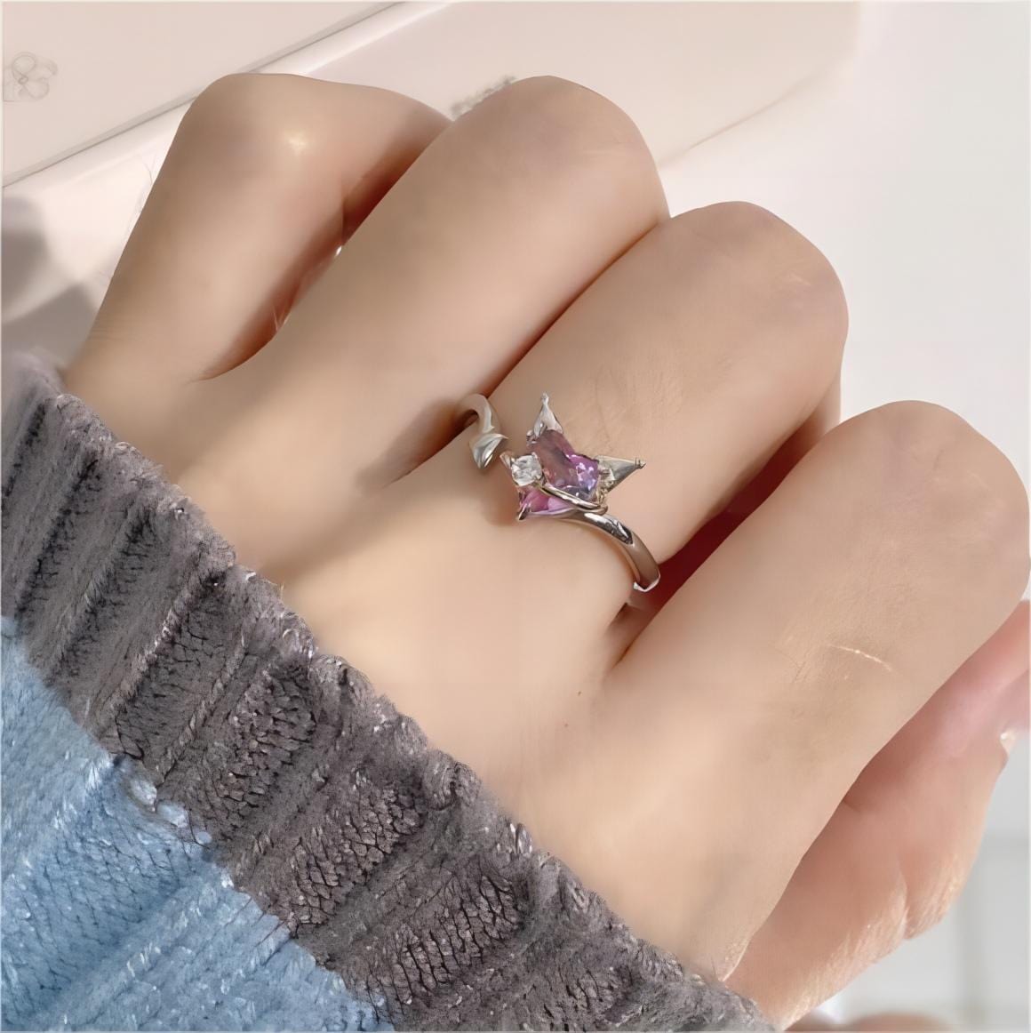 Cute Kuromi My Melody Cinnamoroll PomPomPurin Ring - ArtGalleryZen