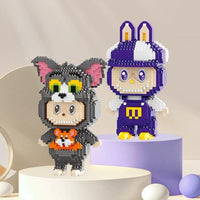 Thumbnail for Cute Labubu LEGO Compatible Assembly Building Bricks - ArtGalleryZen