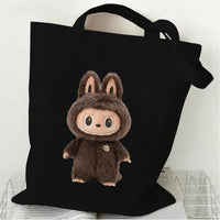 Thumbnail for Cute Labubu Shoulder Tote Canvas Bag - ArtGalleryZen