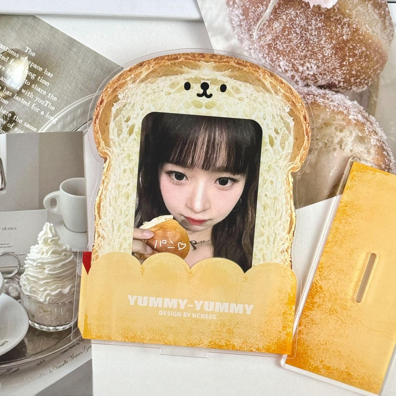 Cute Little Bread Kpop Acrylic Photocard Holder - ArtGalleryZen