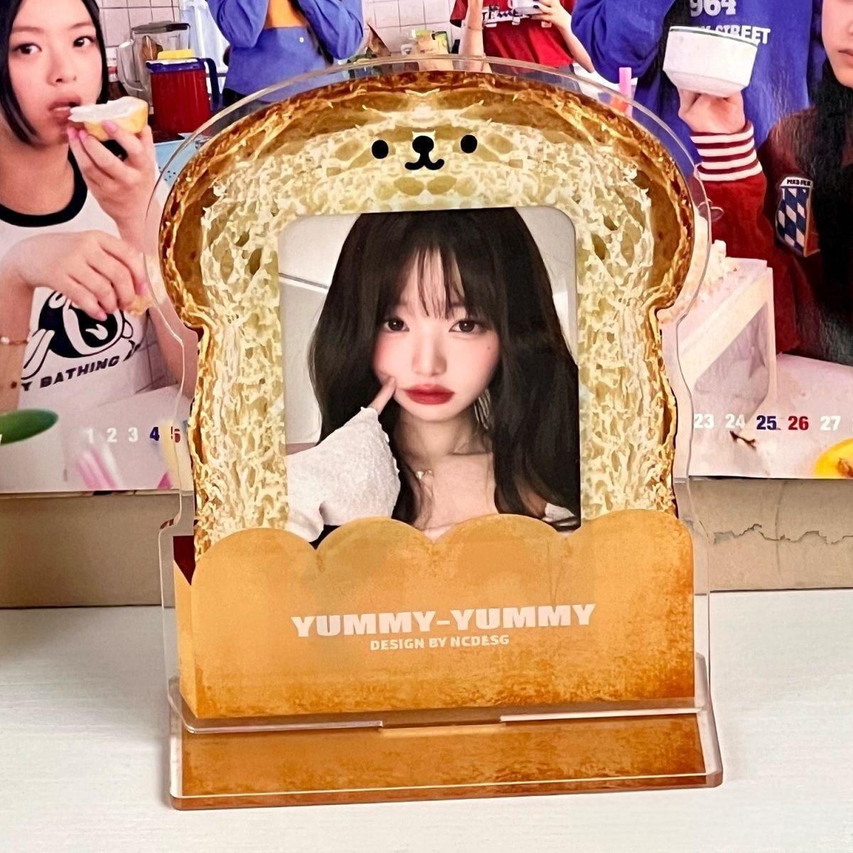 Cute Little Bread Kpop Acrylic Photocard Holder - ArtGalleryZen