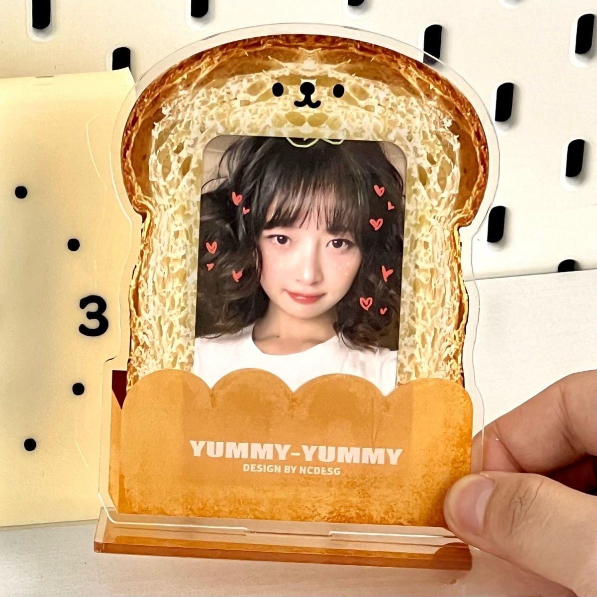 Cute Little Bread Kpop Acrylic Photocard Holder - ArtGalleryZen
