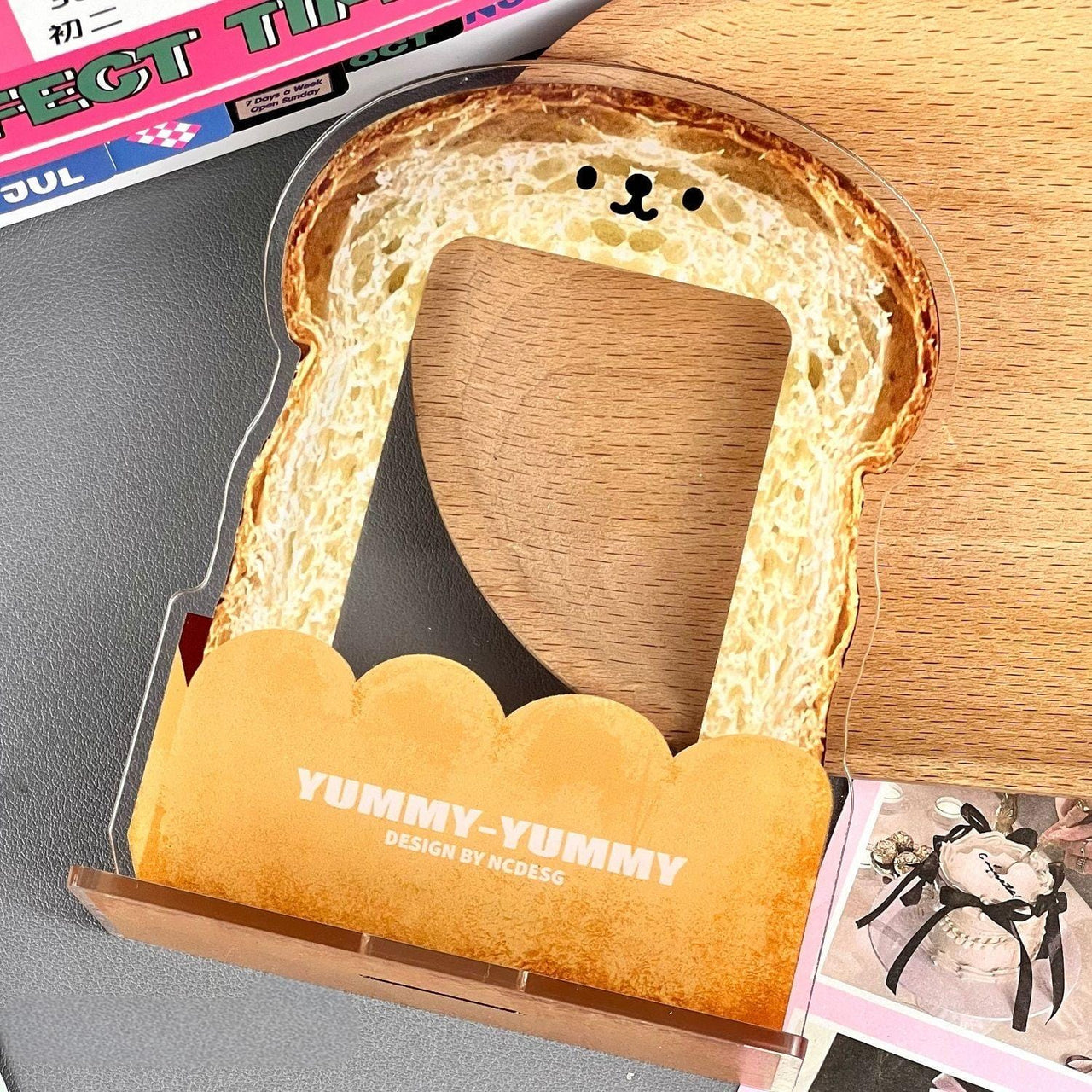 Cute Little Bread Kpop Acrylic Photocard Holder