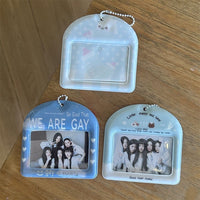 Thumbnail for Cute Little Puppy Bear Kpop Keychain Photocard Holder - ArtGalleryZen