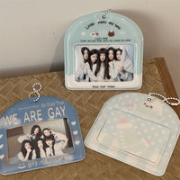 Thumbnail for Cute Little Puppy Bear Kpop Keychain Photocard Holder - ArtGalleryZen