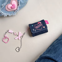 Thumbnail for Cute LOVE STORY Denim AirPods Earphone Case With Accessories - ArtGalleryZen