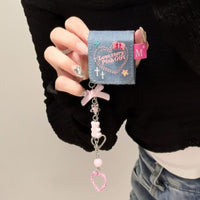 Thumbnail for Cute LOVE STORY Denim AirPods Earphone Case With Accessories - ArtGalleryZen